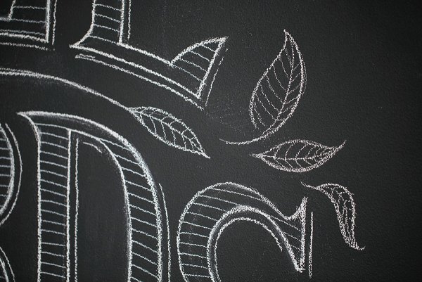 Картины мелом на доске