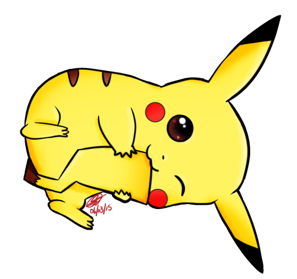 Милый мультяшный Пикачу