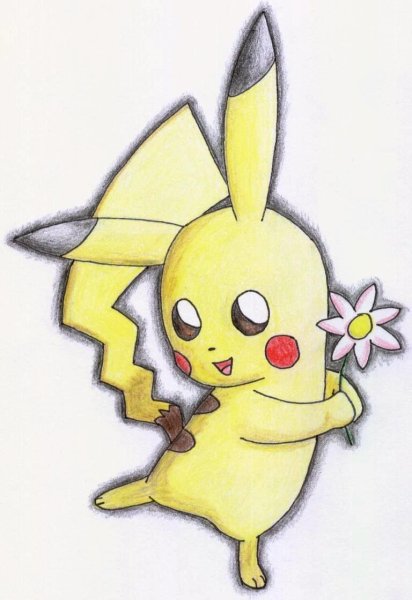 Пикачу для срисовки