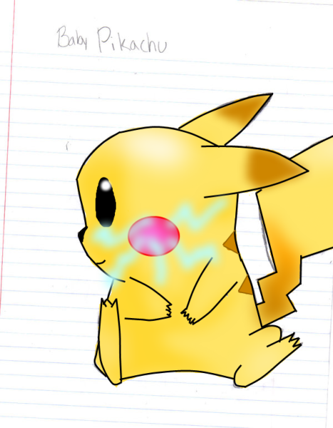 Легкие рисунки Пикачу легкие