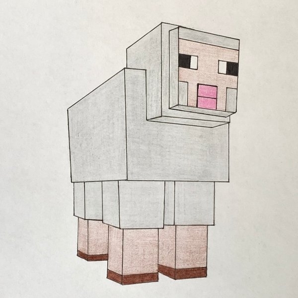 Майнкрафт для срисовки