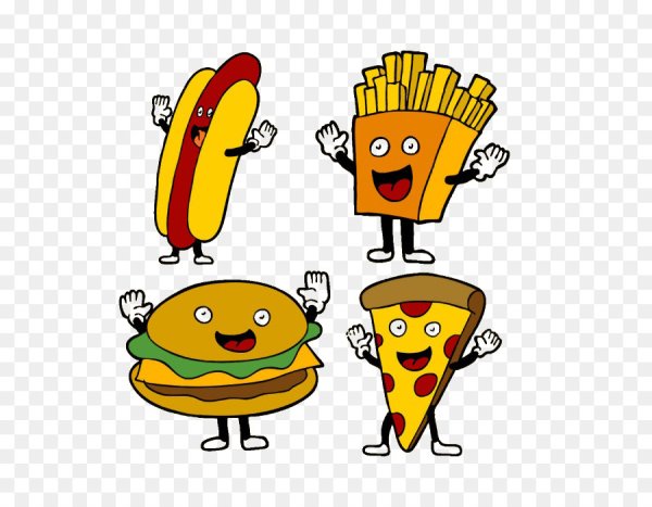 Мультяшный фаст фуд