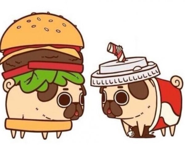 Прикольные рисунки еды