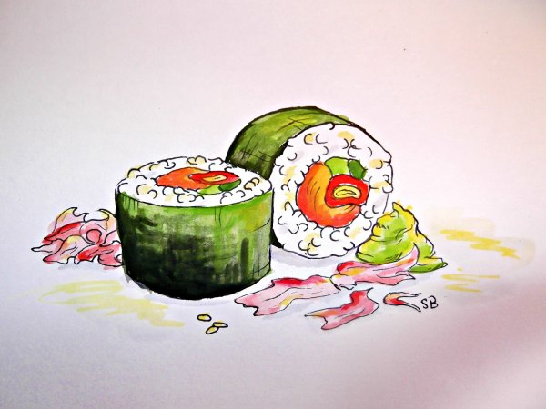 Ролл зарисовка