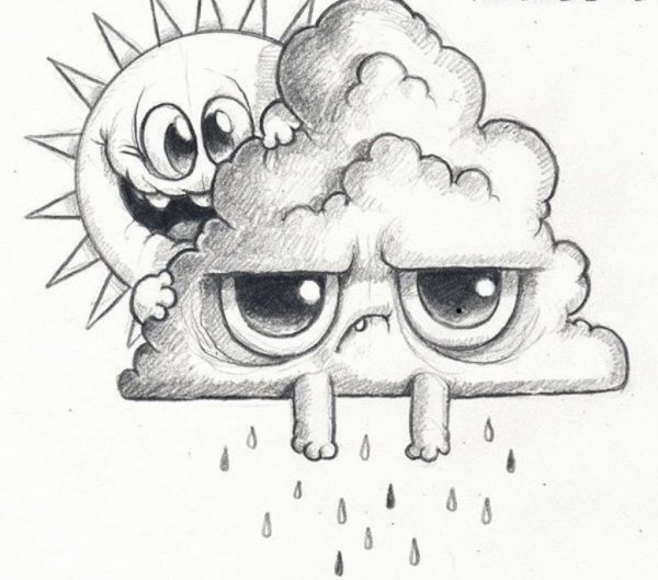 Рисунки для срисовки прикольные