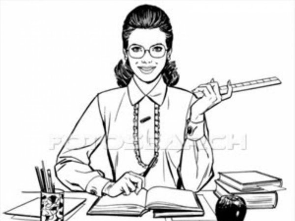 Эскизы учительницы