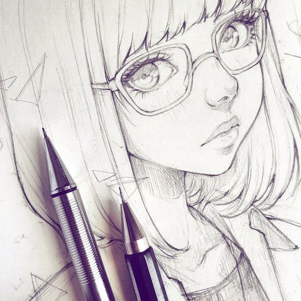 Аниме карандашом