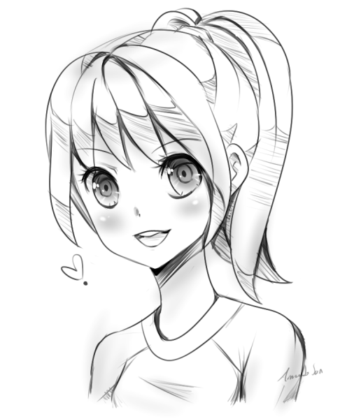 Аниме карандашом