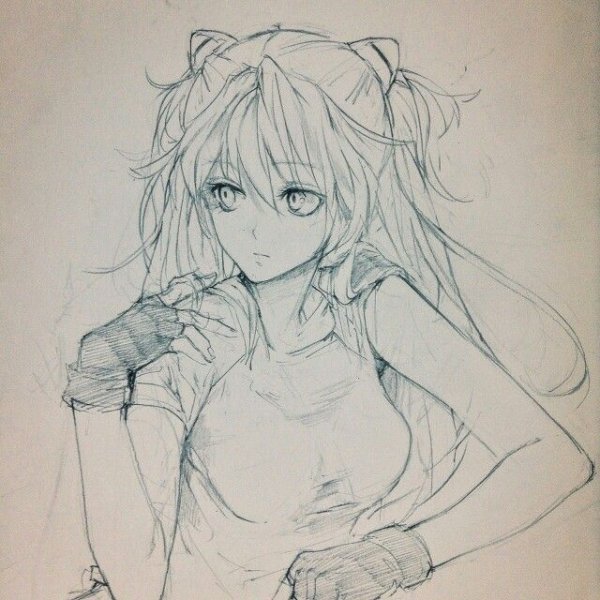Аниме рисунки карандашом