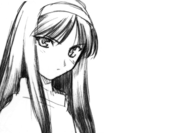 Аниме рисунки карандашом