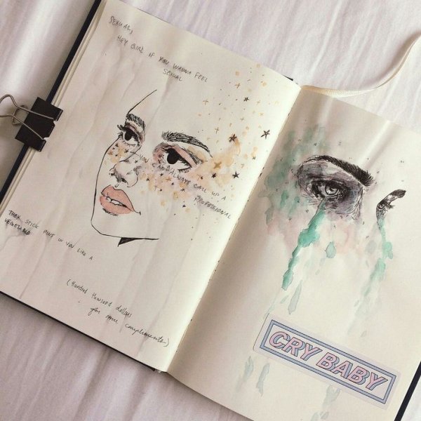 Скетчбук для рисования Эстетика