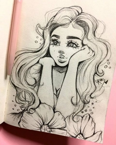 Арты девушек в стиле тумблер