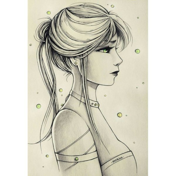 Стили рисования лица для скетчбука