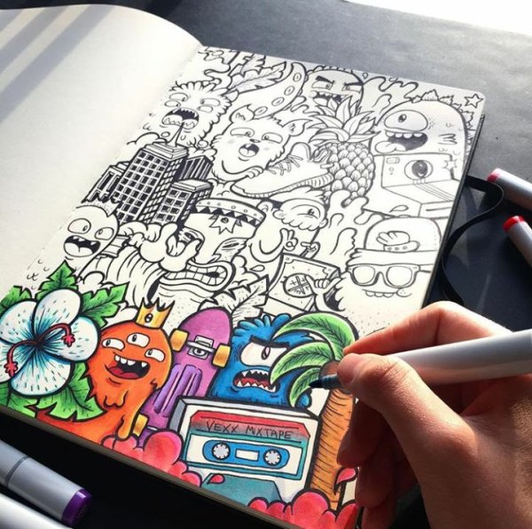 Дудл арт Vexx