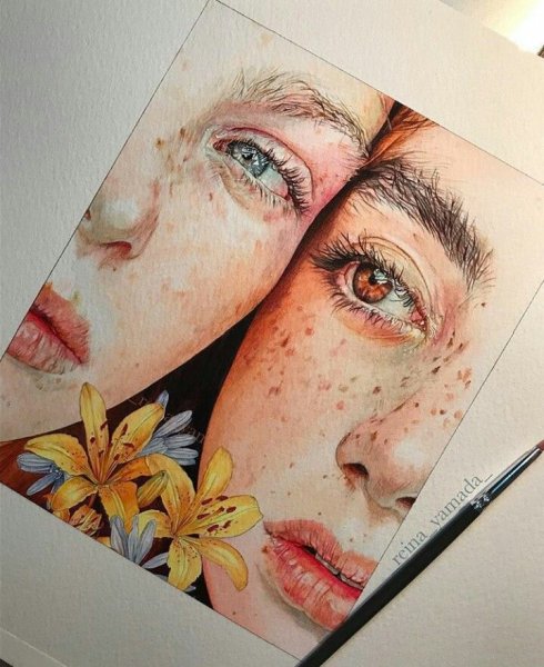 Рисование акварелью в скетчбуке