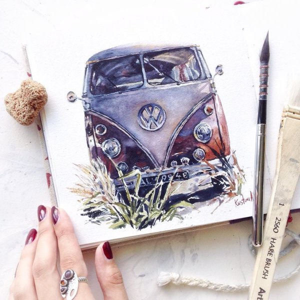 Офигенные рисунки акварелью