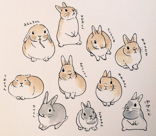 Милый стиль рисования животных