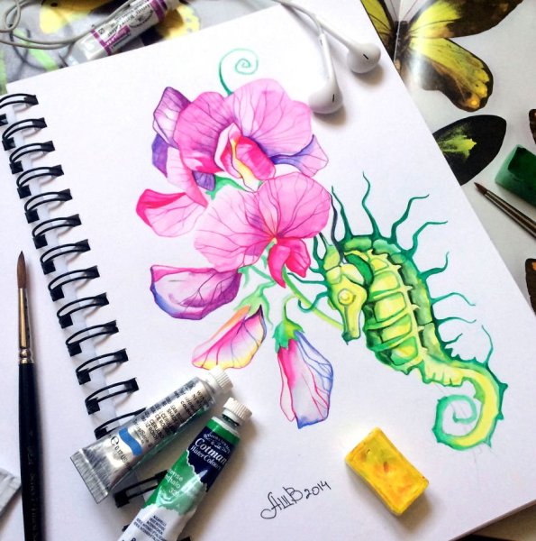 Идеи для рисования в скетчбуке