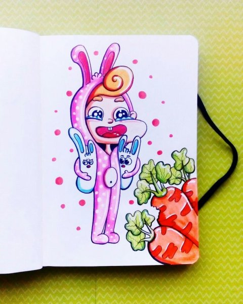 Рисунки для скетчбука цветные