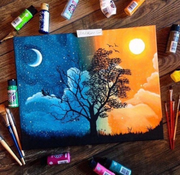 Идеи для рисования красками