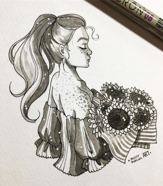 Красивые зарисовки в скетчбуке