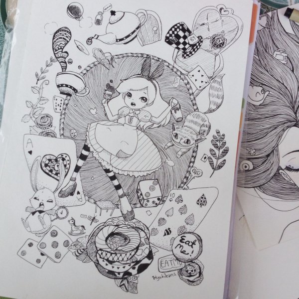 Раскраски для скетчбука сложные