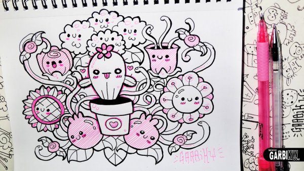 Милые рисунки для скетчбука