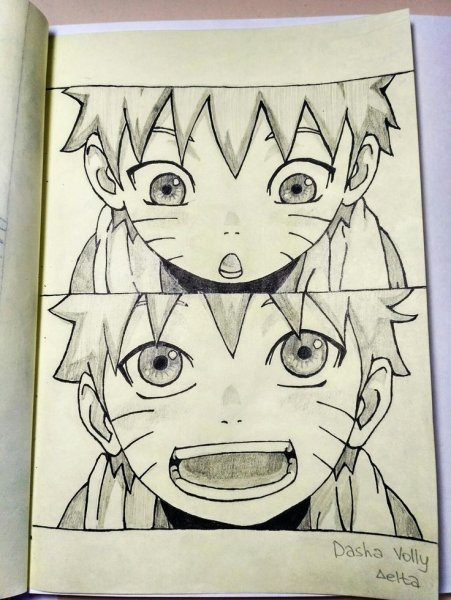 Скетчбук в стиле Наруто