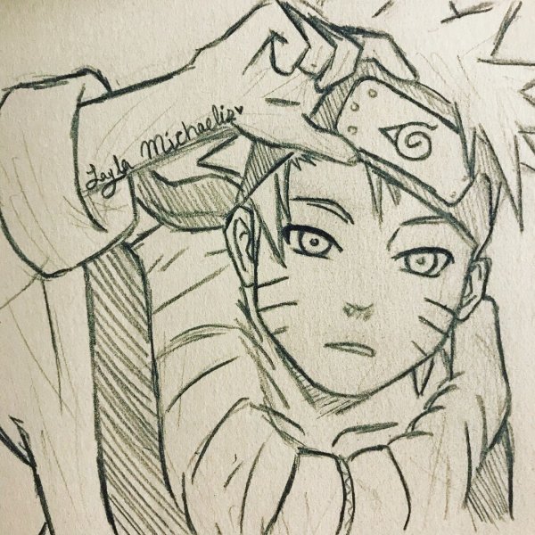 Наруто Узумаки скетчи