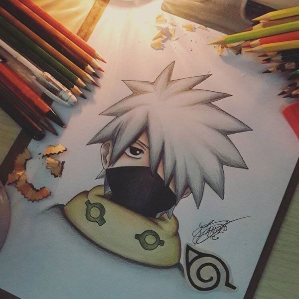Скетч Какаси Хатакэ в детстве