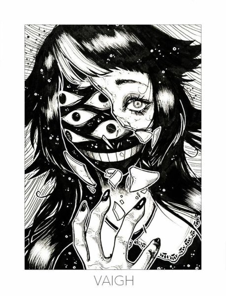 Арты для скетчбука страшные