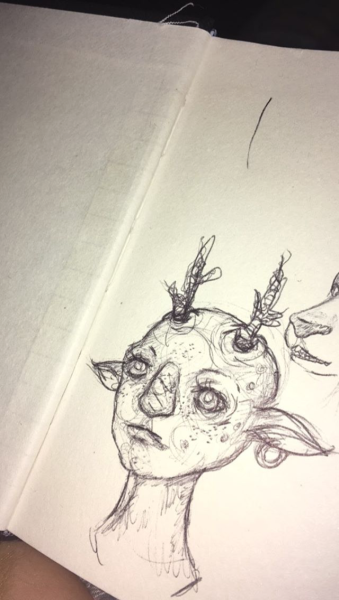 Страшные рисунки для скетчбука