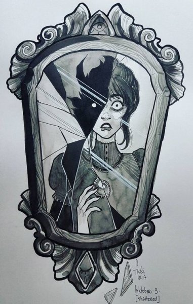 Страшные рисунки в скетчбуке