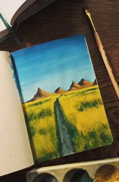 Пейзажи для рисования маркерами