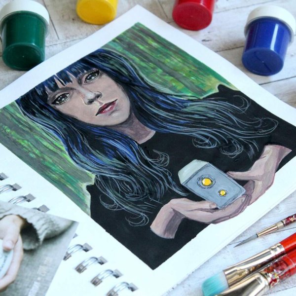 Скетчбук красками