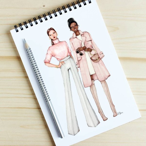 Скетчбук для рисования одежды