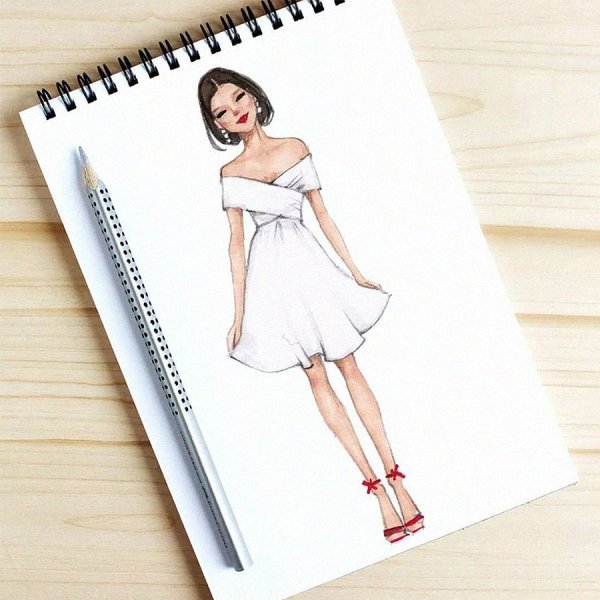 Скетчбук для рисования одежды