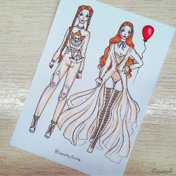 Наряды для скетчбука