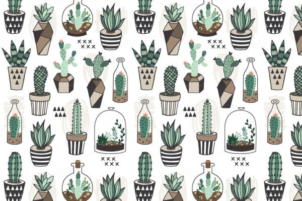 Наклейки для скетчбука кактусы