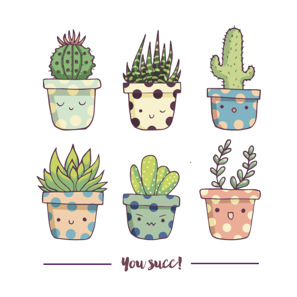 Кактусы для скетчбука