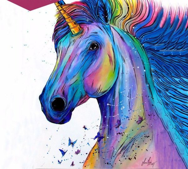 Разноцветный Единорог