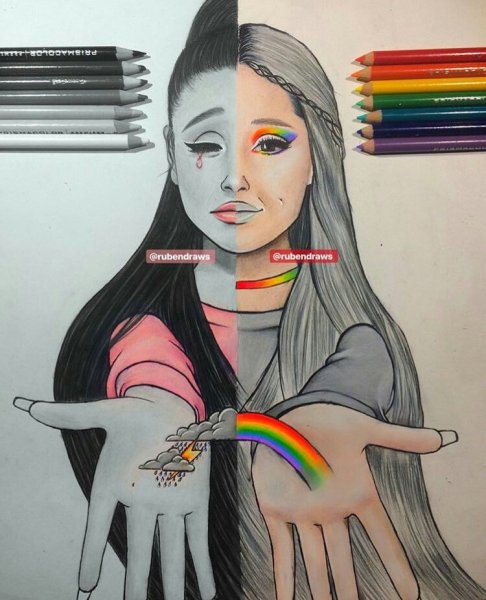 Рисунки для срисовки фломастерами