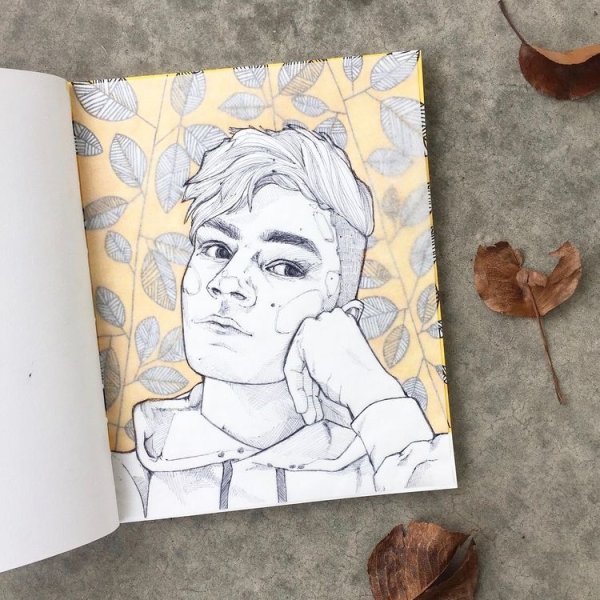 Рисование в скетчбуке людей