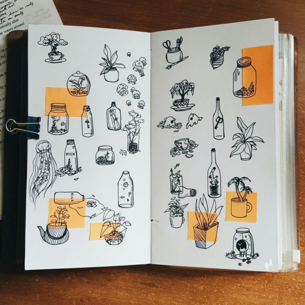 Украшения для скетчбука