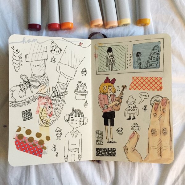 Идеи для рисования в артбуке