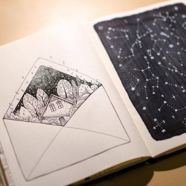 Скетчбук зарисовки