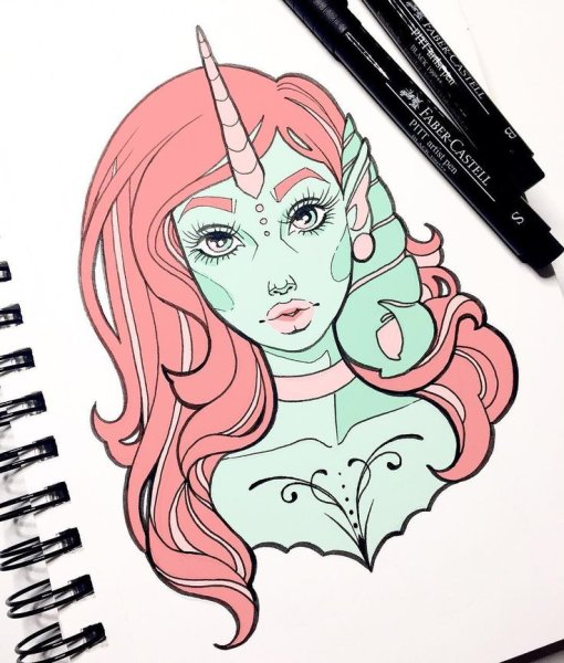 Рисунки для скетчбука для срисовки