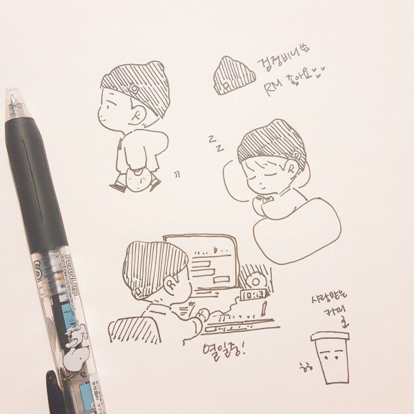 Скетчбук для рисования BTS