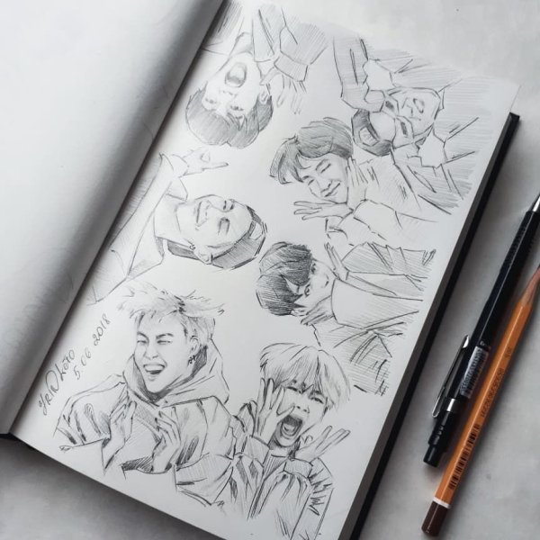 БТС для скетчбука