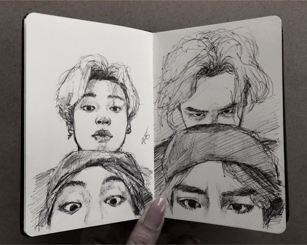 Скетчбук АРМИ БТС